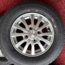 145/80R12 DUNLOP ENASAVE VAN01 ホイール付新品夏タイヤ4本セット:32000円