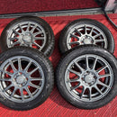 155/65R14 YOKOHAMA iceGUARD iG60 ホイール付き中古冬タイヤ４本セット:28000円