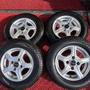 145/80R12 ヨコハマ SUPER VAN 356 ホイール付き中古夏タイヤ4本セット:28000円