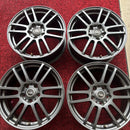 17インチ　17×7J PCD:114.3 5H +48 中古アルミホイール4本セット:28000円
