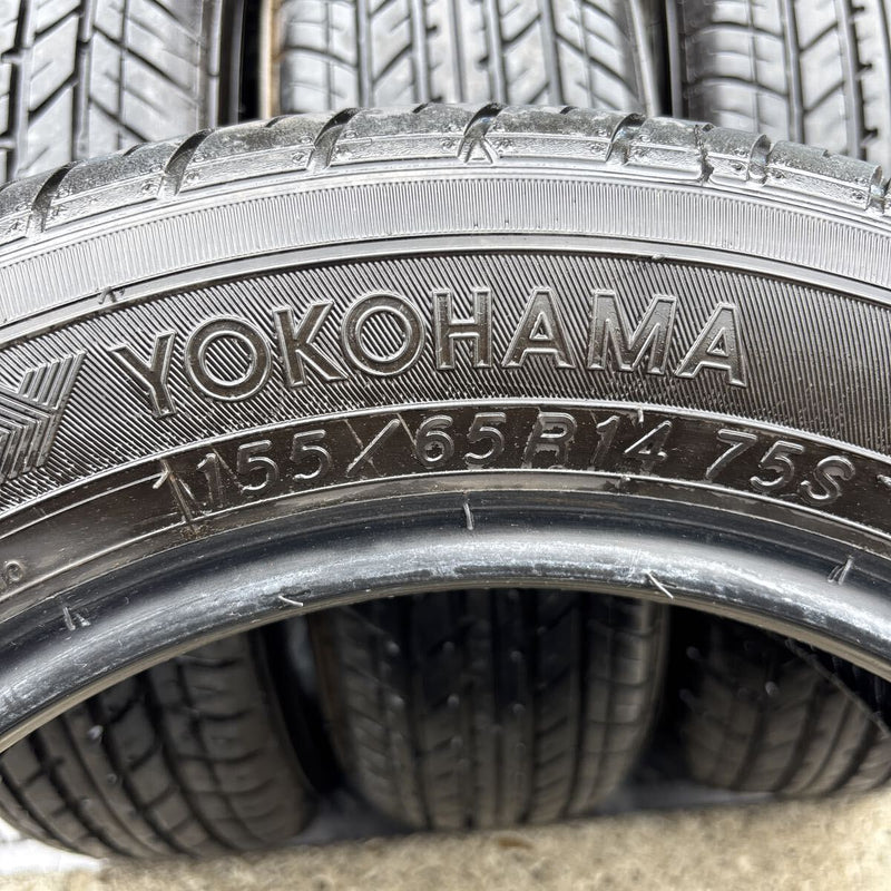 155/65R14 ヨコハマ 2023年製 S306 中古夏タイヤ4本セット:16000円