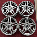 14×4.5J 4H PCD100 +45 中古アルミホイール4本セット:16000円