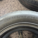 155/65R14、BRIDGESTONE、未使用タイヤホイール付　4本セット:36000円
