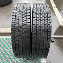 225/80R17.5、123/122L、BRIDGESTONE、W999、冬タイヤ中古2本セット:14000円