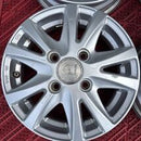 12インチ　12×4.00B 100/4H +43 中古アルミホイール4本セット:10000円