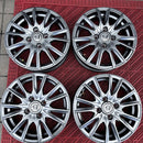 14インチ　14×4.5J 100/4H +43 中古アルミホイール4本セット:16000円