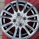 14インチ　14×4.5J 100/4H +43 中古アルミホイール4本セット:16000円
