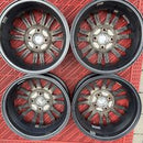 14インチ　14×4.5J 100/4H +43 中古アルミホイール4本セット:16000円
