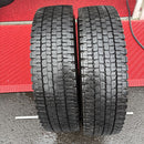 225/90R17.5, DUNLOP, SP001, 中古冬タイヤ 2本セット:17000円
