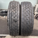 295/80R22.5, BRIDGESTONE, M800, 中古ミックスタイヤ, 2本セット:46000円