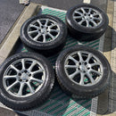 205/60R16 アルミホイール付き，16×6.5J ．114.3，　　ET 47． ダンロップ　2023年製 中古スタッドレス ４本セット:48000円