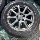 205/60R16 アルミホイール付き，16×6.5J ．114.3，　　ET 47． ダンロップ　2023年製 中古スタッドレス ４本セット:48000円