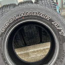 265/70R17, 113T, YOKOHAMA, G015, ホワイトレター, 2022年製, 激安美品, 4本セット:32,000円
