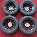 155/65R13,グッドイヤー,4H-100+45,ホイール付,中古冬タイヤ　　　　4本セット:24000円