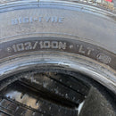 185/80R14, 102/100N, 8PR, ダンロップ, VAN01, 中古夏タイヤ　2024年製, 激安美品, 4本セット:20,000円