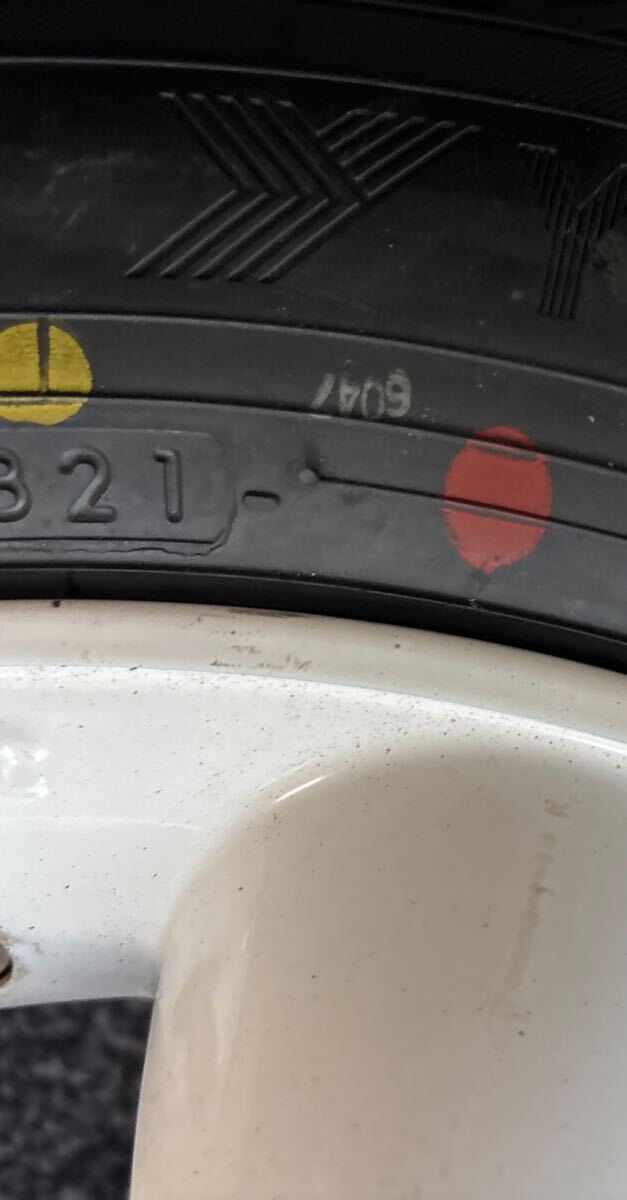 155/65R14 YOKOHAMA ホイール付きスタッドレスタイヤ4本セット:35000円③