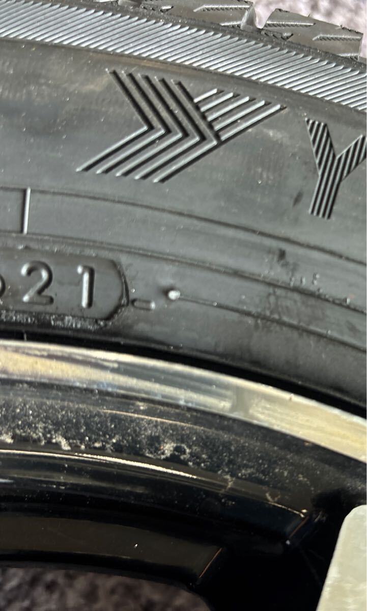 155/65R14 YOKOHAMA ホイール付きスタッドレスタイヤ4本セット:33000円①